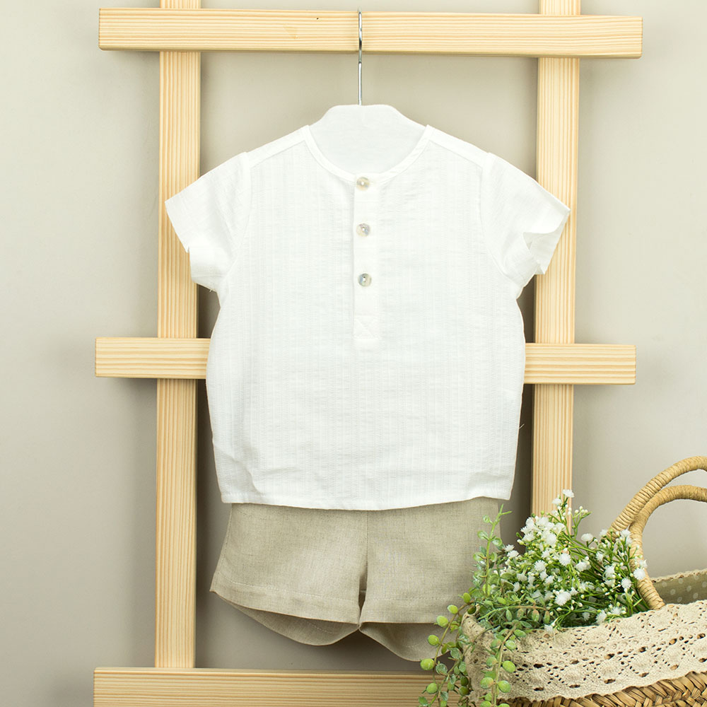 Conjunto Camisa e Calção de linho | Allegra