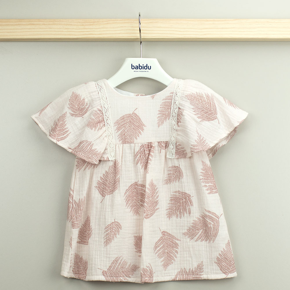 Vestido com estampado de folhas | Alma